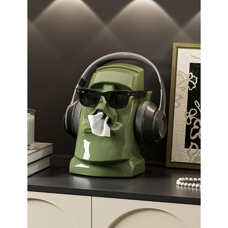 Stone Statue Tissue Box