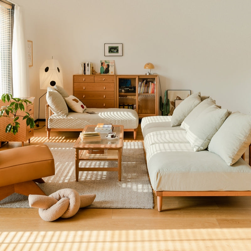 Modular lattice frame sofa