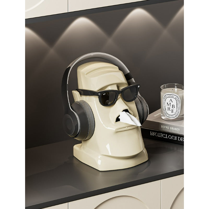Stone Statue Tissue Box