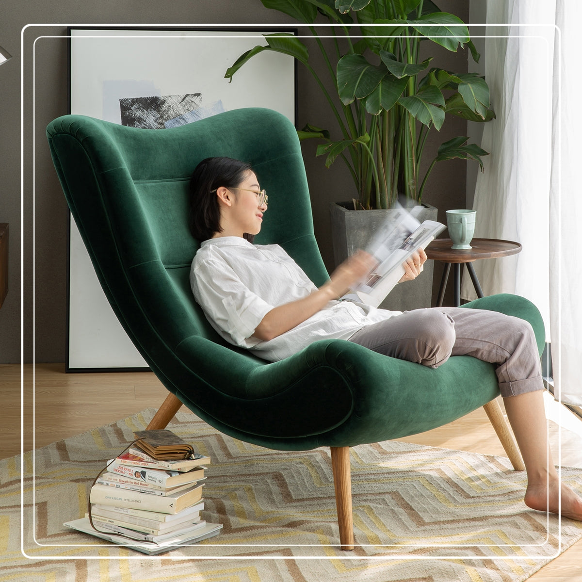 Modern High-Back Comfort Chair