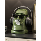 Stone Statue Tissue Box