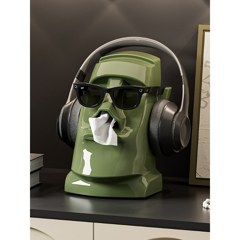 Stone Statue Tissue Box