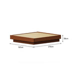 Natural Wood Storage Bed