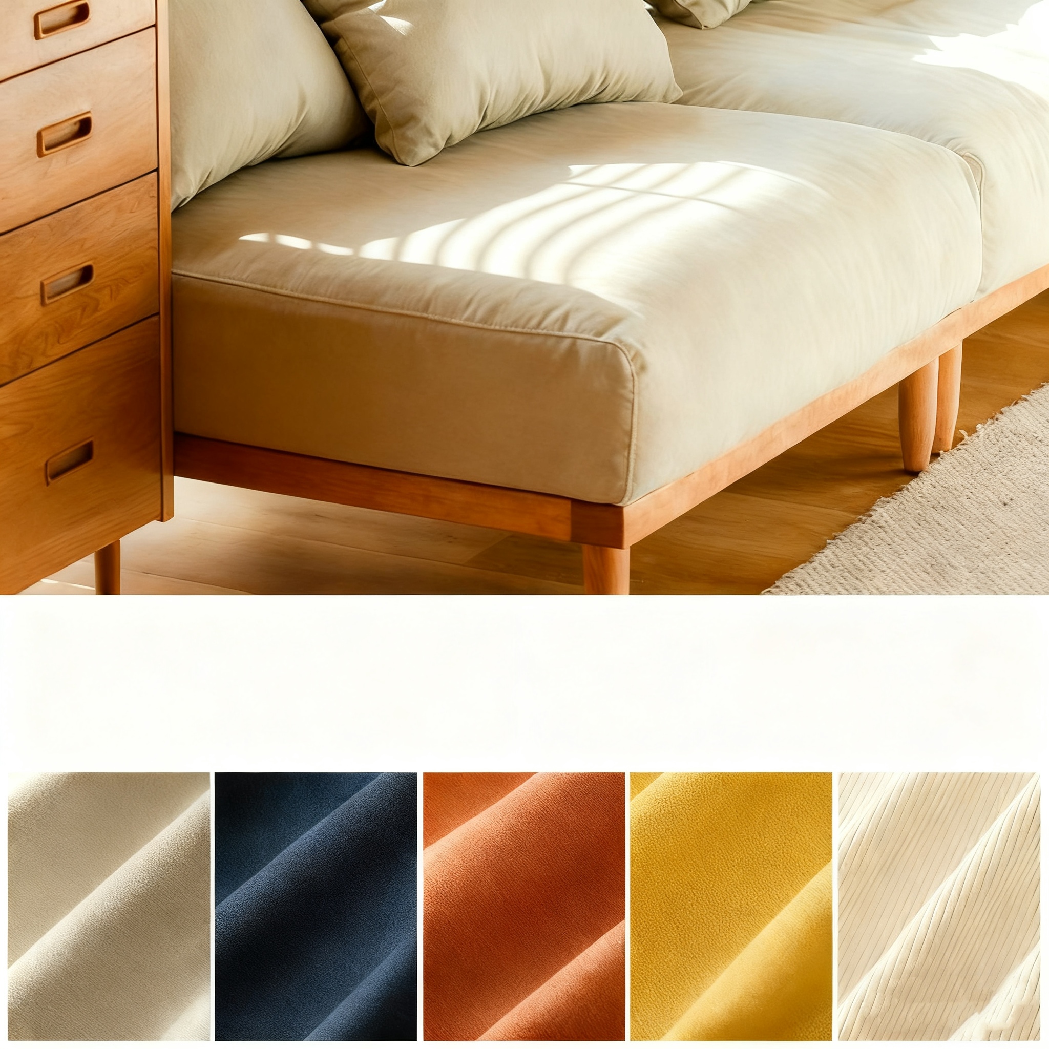 Modular lattice frame sofa