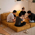 Retro Mustard Yellow Velvet Sofa