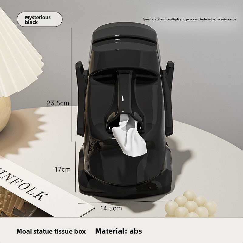 Stone Statue Tissue Box