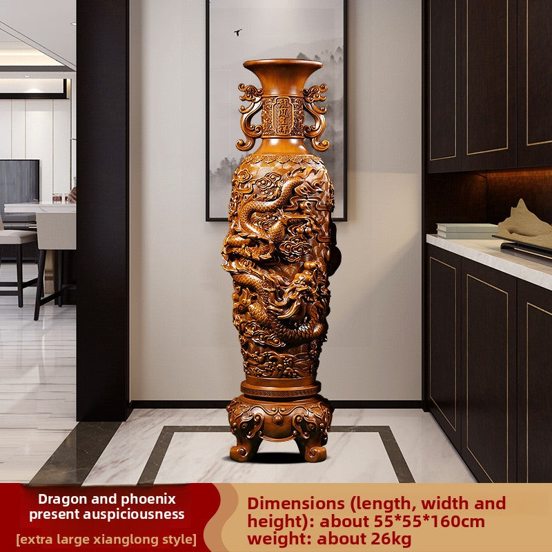 Longfeng Chengxiang Vase Pair