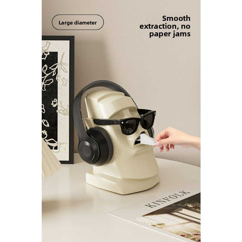 Stone Statue Tissue Box