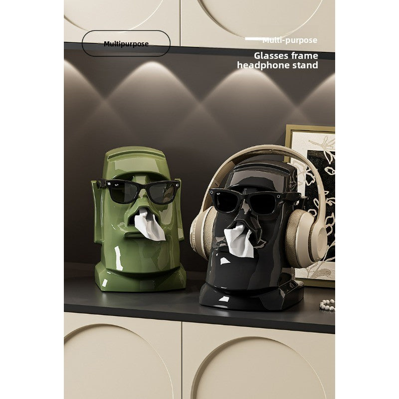 Stone Statue Tissue Box