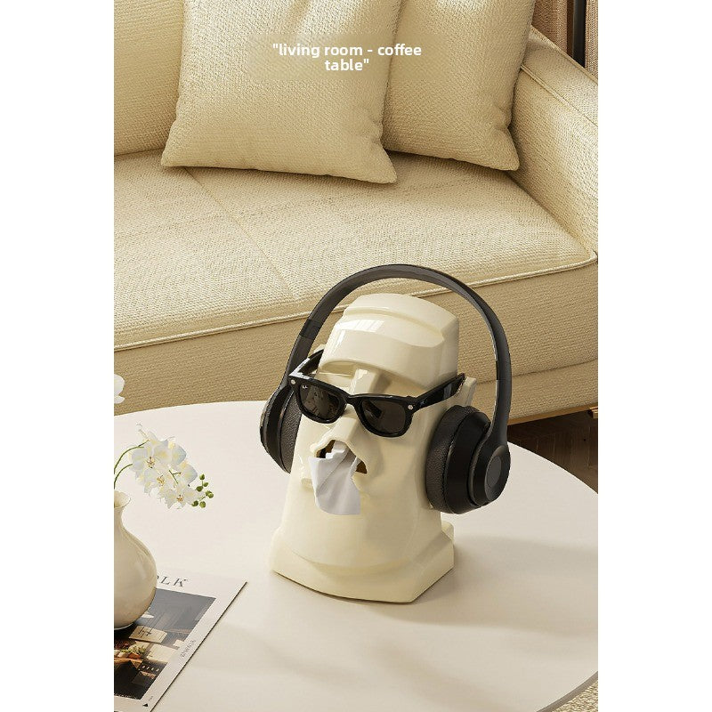 Stone Statue Tissue Box