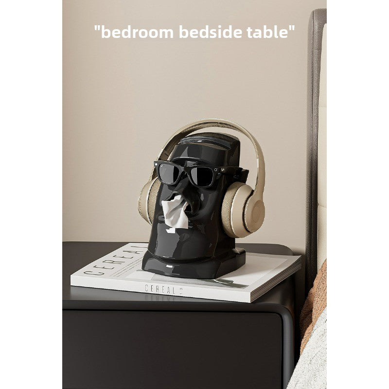 Stone Statue Tissue Box