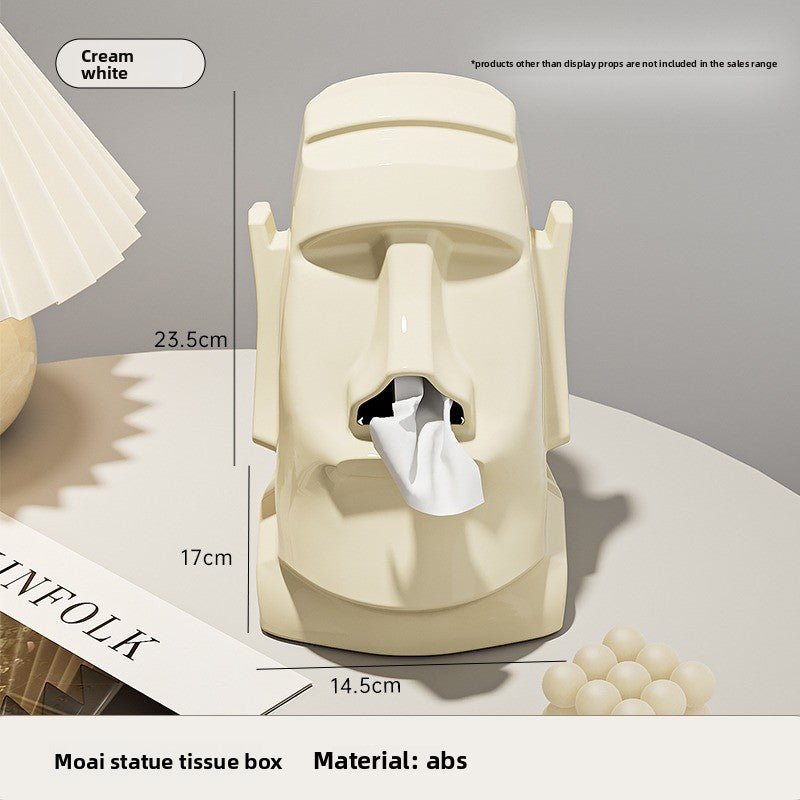 Stone Statue Tissue Box