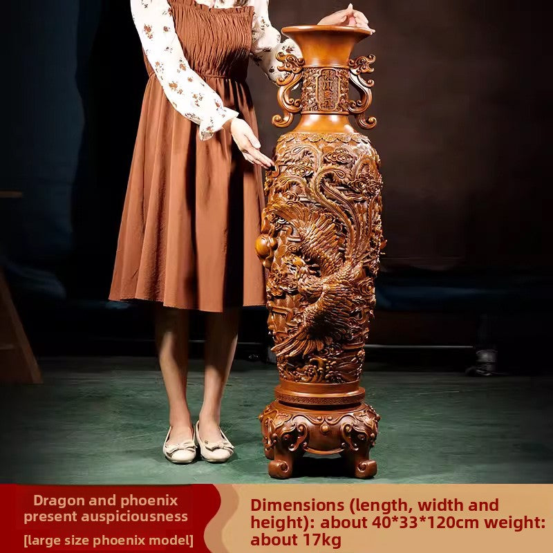 Longfeng Chengxiang Vase Pair